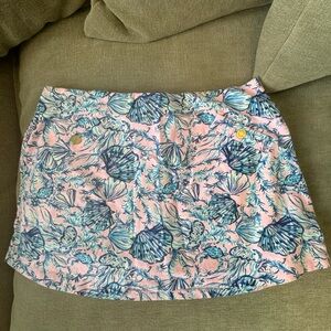 Floral Pink and Blue Skirt
